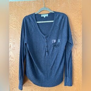 Wildfox “I’m a Fox” Henley
